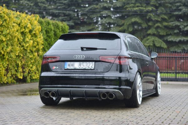 Audi S3 8V Hatchback / Sportback - Difusor traseiro | AU-S3-3-CNC-RS1A | Produto Maxton Design distribuído por Unicartuning.