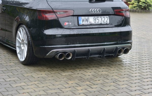 Audi S3 8V Hatchback / Sportback - Difusor traseiro | AU-S3-3-CNC-RS1A | Produto Maxton Design distribuído por Unicartuning.