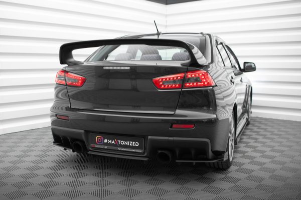 Mitsubishi Lancer Evo X - Splitters traseiros | MILA10EVOCNC-RSF1G | Produto Maxton Design distribuído por Unicartuning.