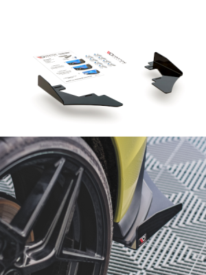 Volkswagen Golf GTI ClubSport Mk8 (facelift) - Splitters traseiros | VWGO8GTICSCNC-RSF1G | Produto Maxton Design distribuído por Unicartuning.