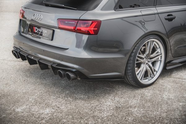 Audi A6 / A6 C7 S-Line/ S6 C7 (facelift) - Splitters laterais traseiros | AU-S6-C7F-AV-FRSD1FP | Produto Maxton Design distribuído por Unicartuning.