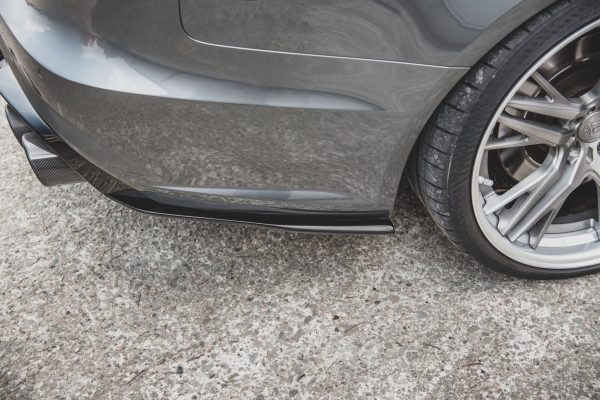 Audi A6 / A6 C7 S-Line/ S6 C7 (facelift) - Splitters laterais traseiros | AU-S6-C7F-AV-FRSD1FP | Produto Maxton Design distribuído por Unicartuning.