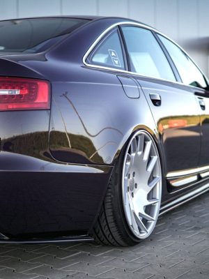 Audi A6 S-Line C6 / C6 Fl Sedan / Avant - Splitters laterais traseiros | AU-A6-C6F-SLINE-RSD1G | Produto Maxton Design distribuído por Unicartuning.
