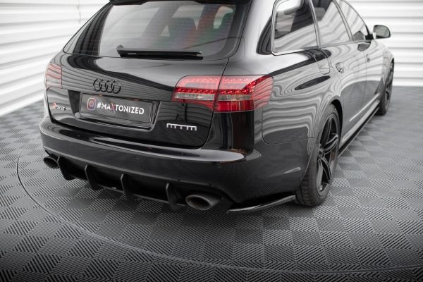 Audi RS6 Avant C6 - Splitters laterais traseiros | AU-RS6-C6-RSD1G | Produto Maxton Design distribuído por Unicartuning.