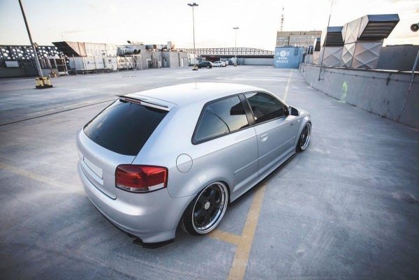 Audi S3 8P / S3 8P Fl - Splitters laterais traseiros | AU-S3-2-RSD1G | Produto Maxton Design distribuído por Unicartuning.