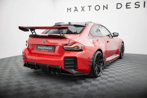 BMW M2 M-Performance G87 - Splitters laterais traseiros | BM-M2-G87-MP-RSD1G | Produto Maxton Design distribuído por Unicartuning.