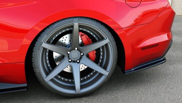 Ford Mustang Mk6 - Splitters laterais traseiros | FO-MU-6-RSD1G | Produto Maxton Design distribuído por Unicartuning.