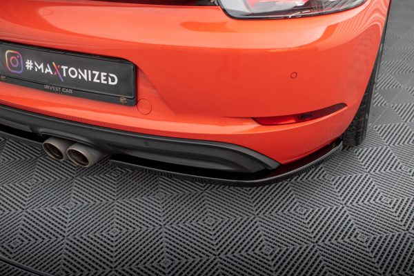 Porsche 718 Cayman 982c - Splitters laterais traseiros | PO-CA-718-RSD1G | Produto Maxton Design distribuído por Unicartuning.