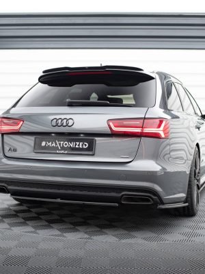 Audi A6 / A6 C7 S-Line/ S6 C7 (facelift) - Splitters laterais traseiros V.1 | AU-A6-C7F-SLINE-AV-RSD1G | Produto Maxton Design distribuído por Unicartuning.