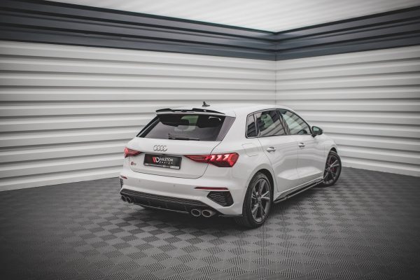 Audi S3 Sportback 8Y - Splitters laterais traseiros V.1 | AU-A3-8Y-SLINE-RSD1G | Produto Maxton Design distribuído por Unicartuning.