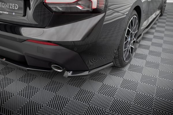 BMW 2 Coupé G42 - Splitters laterais traseiros V.1 | BM-2-G42-RSD1G | Produto Maxton Design distribuído por Unicartuning.