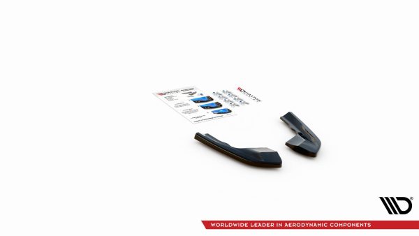 Volkswagen Golf R Mk8 - Splitters laterais traseiros V.1 | VW-GO-8-R-RSD1G | Produto Maxton Design distribuído por Unicartuning.