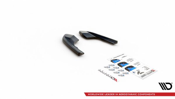 Volkswagen Golf R Mk8 - Splitters laterais traseiros V.1 | VW-GO-8-R-RSD1G | Produto Maxton Design distribuído por Unicartuning.