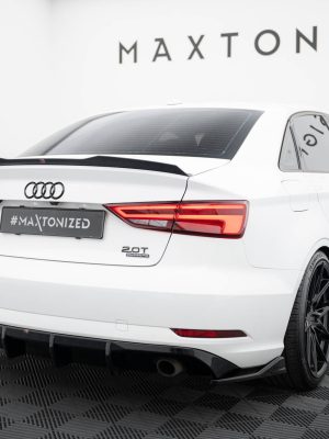 Audi A3 Sedan 8V (facelift) - Splitters laterais traseiros V.2 | AU-A3-8VF-S-RSD2G | Produto Maxton Design distribuído por Unicartuning.