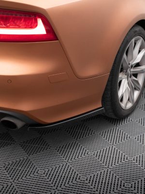 Audi A7 S-Line C7 - Splitters laterais traseiros V.2 | AU-A7-C7-RSD1G | Produto Maxton Design distribuído por Unicartuning.