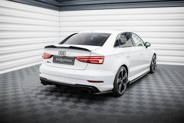 Audi RS3 Sedan 8V (facelift) - Splitters laterais traseiros V.2 | AU-RS3-8VF-S-RSD2G | Produto Maxton Design distribuído por Unicartuning. Audi RS3 Sedan 8V (facelift) - Splitters laterais traseiros V.2 | AU-RS3-8VF-S-RSD2G | Produto Maxton Design distribuído por Unicartuning.
