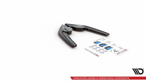 BMW M135i F20 - Splitters laterais traseiros V.2 (para Difusor v.1) | BM-1-F20-M-RSD2G | Produto Maxton Design distribuído por Unicartuning.