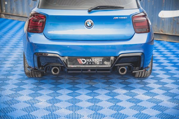 BMW M135i F20 - Splitters laterais traseiros V.2 (para Difusor v.1) | BM-1-F20-M-RSD2G | Produto Maxton Design distribuído por Unicartuning.