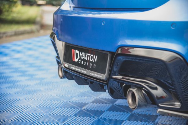BMW M135i F20 - Splitters laterais traseiros V.2 (para Difusor v.1) | BM-1-F20-M-RSD2G | Produto Maxton Design distribuído por Unicartuning.