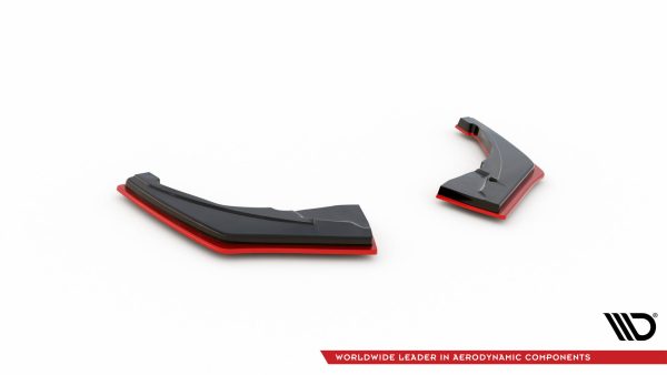 Renault Megane IV RS - Splitters laterais traseiros V.2 | RE-ME-4-RS-RSD1G+RSD1RRED | Produto Maxton Design distribuído por Unicartuning.