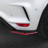 Renault Megane IV RS - Splitters laterais traseiros V.2 | RE-ME-4-RS-RSD1G+RSD1RRED | Produto Maxton Design distribuído por Unicartuning.