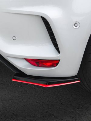 Renault Megane IV RS - Splitters laterais traseiros V.2 | RE-ME-4-RS-RSD1G+RSD1RRED | Produto Maxton Design distribuído por Unicartuning.