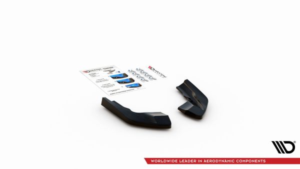 Volkswagen Golf R Mk8 - Splitters laterais traseiros V.2 | VW-GO-8-R-RSD2G | Produto Maxton Design distribuído por Unicartuning.