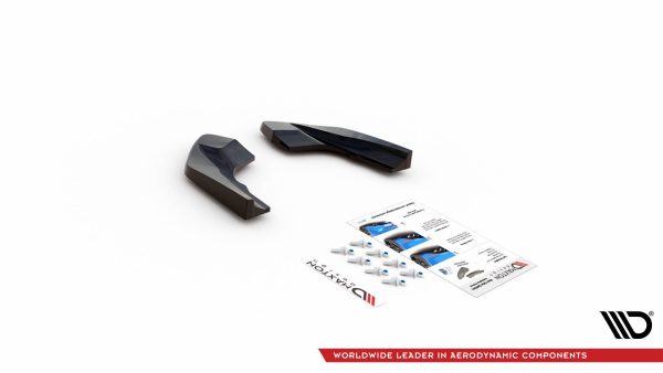Volkswagen Golf R Mk8 - Splitters laterais traseiros V.2 | VW-GO-8-R-RSD2G | Produto Maxton Design distribuído por Unicartuning.