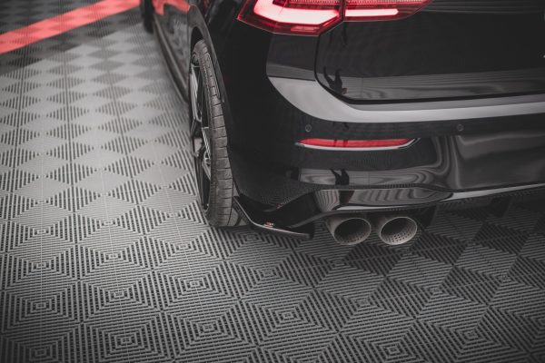 Volkswagen Golf R Mk8 - Splitters laterais traseiros V.2 | VW-GO-8-R-RSD2G | Produto Maxton Design distribuído por Unicartuning.