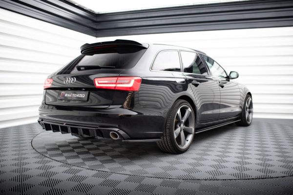Audi A6 Avant / Sedan C7 - Splitters laterais traseiros V.3 | AU-A6-C7-AV-RSD3G | Produto Maxton Design distribuído por Unicartuning.