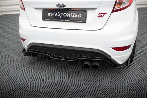 Ford Fiesta ST Mk7 (facelift) - Splitters laterais traseiros V.3 | FO-FI-7F-ST-RSD3G+RSF1B | Produto Maxton Design distribuído por Unicartuning.