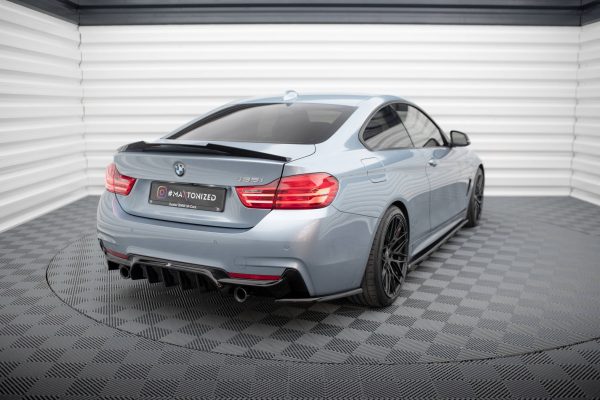 BMW 4 Coupé Pack M F32 - Splitters laterais traseiros V.4 | BM-4-F32-MPACK-RSD4G | Produto Maxton Design distribuído por Unicartuning.
