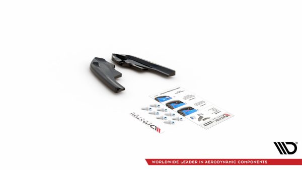 Volkswagen Golf R Mk8 - Splitters laterais traseiros V.4 | VW-GO-8-R-RSD4G | Produto Maxton Design distribuído por Unicartuning.