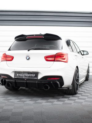 BMW 1 Pack M / M140i F20 (facelift) - Splitters laterais traseiros V.5 (para Difusor V.3) | BM-1-F20F-M-RSD5G+RSF1B | Produto Maxton Design distribuído por Unicartuning.
