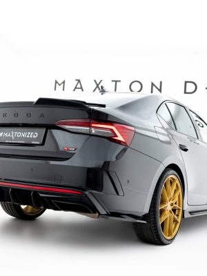Skoda Octavia RS Liftback / Combi Mk4 / Mk4 (facelift) - Splitters laterais traseiros V.7 | SK-OC-4F-RS-RSD3G | Produto Maxton Design distribuído por Unicartuning.