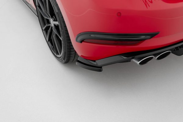 Volkswagen Golf R / R-line Mk7 (facelift) - Splitters laterais traseiros | VW-GO-7F-R-RSD1RED | Produto Maxton Design distribuído por Unicartuning.