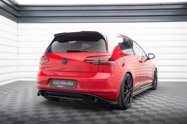 Volkswagen Golf Mk7 GTI ClubSport  - Difusor traseiro | VW-GO-7-GTI-CS-RD1RED | Produto Maxton Design distribuído por Unicartuning.