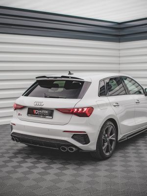 Audi S3 Sportback 8Y - Difusor traseiro | AU-A3-8Y-SLINE-RD3G | Produto Maxton Design distribuído por Unicartuning.