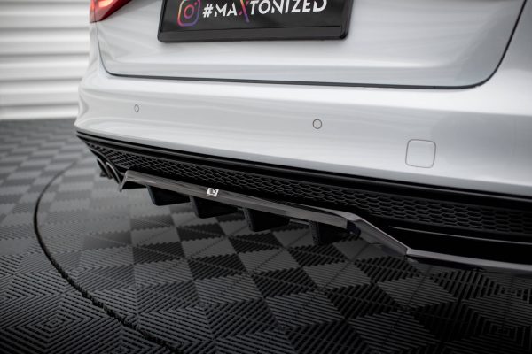 Audi A4 Competition B8 (facelift) - Difusor traseiro | AU-A4-B8F-COMP-RSD1G+RD1G | Produto Maxton Design distribuído por Unicartuning.