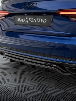Audi A4 Competition B9 - Difusor traseiro | AU-A4-B9-COMP-RD1G+RD2G | Produto Maxton Design distribuído por Unicartuning.