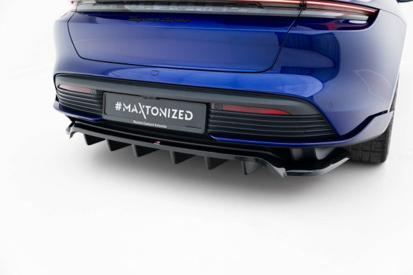 Porsche Taycan Turbo S Mk1 - Difusor traseiro | PO-TAY-1-TURBO-S-RD1G+RD2G | Produto Maxton Design distribuído por Unicartuning.