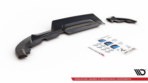 Renault Clio RS Line Mk5 - Difusor traseiro | RE-CL-5-RSD1G+RD1G | Produto Maxton Design distribuído por Unicartuning.