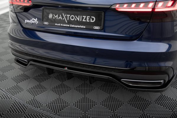 Audi A4 S-Line B9 (facelift) - Difusor traseiro V.2 | AU-A4-B9F-SLINE-RD3G+RD4G | Produto Maxton Design distribuído por Unicartuning.