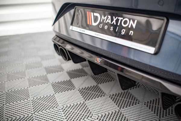 Seat Leon FR Hatchback Mk4 - Difusor + imitação saídas de escape | SE-LE-4-FR-RS1G+BLACK | Produto Maxton Design distribuído por Unicartuning. Seat Leon FR Hatchback Mk4 - Difusor + imitação saídas de escape | SE-LE-4-FR-RS1G+BLACK | Produto Maxton Design distribuído por Unicartuning.