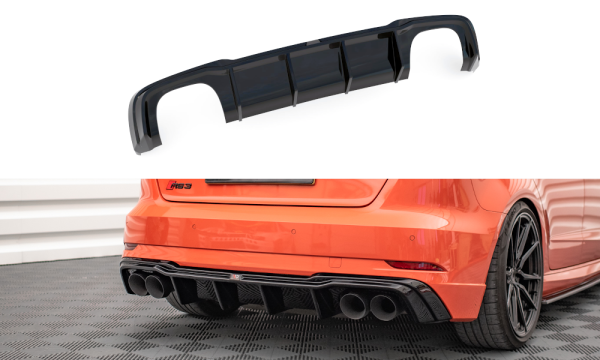 Audi RS3 Sportback 8V (facelift) - Difusor + escape Milltek Sport | AU-RS3-8VF-RS2GOO__OO+EXH | Produto Maxton Design distribuído por Unicartuning.