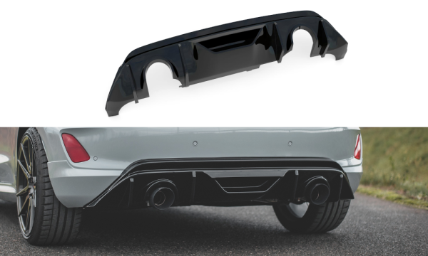 Ford Fiesta ST Mk8 - Difusor + escape Miltek Sport | FO-FI-8-ST-RS5T+EXH+GPF | Produto Maxton Design distribuído por Unicartuning.