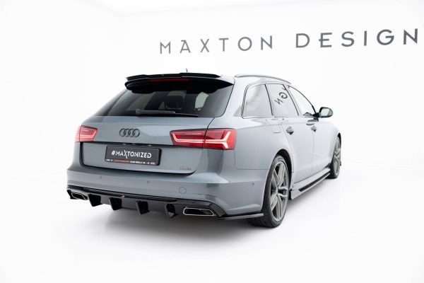 Audi A6 / A6 C7 S-Line/ S6 C7 (facelift) - Difusor V.2 | AU-A6-C7F-SLINE-RS1GO_O+RS1RG | Produto Maxton Design distribuído por Unicartuning.