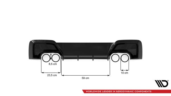 BMW M135i F20 - Difusor V.2 | BM-1-F20-M-RS1GOO__OO | Produto Maxton Design distribuído por Unicartuning.