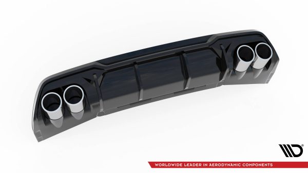 Cupra Formentor Mk1 - Difusor V.3 + imitação saídas de escape | CU-FO-1-RS3G+RS3RG+BLACK | Produto Maxton Design distribuído por Unicartuning.