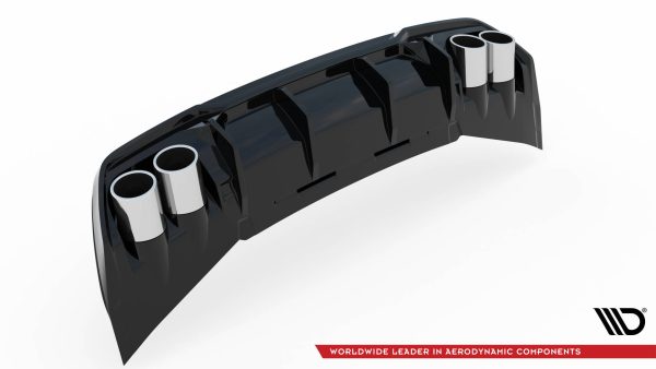 Cupra Formentor Mk1 - Difusor V.3 + imitação saídas de escape | CU-FO-1-RS3G+RS3RG+BLACK | Produto Maxton Design distribuído por Unicartuning.